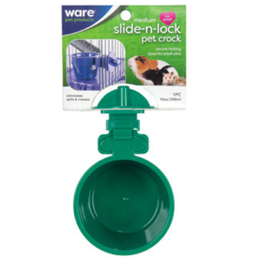 Ware Pet Products Slide N Lock Pet Crock - Medium