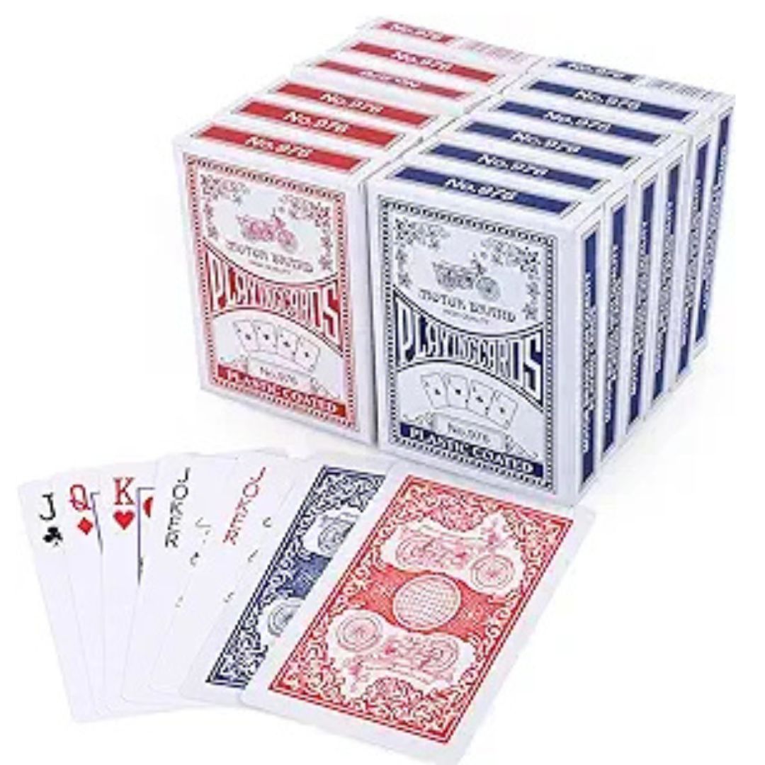 Lot fancy Playing Cards Red And Blue Packs