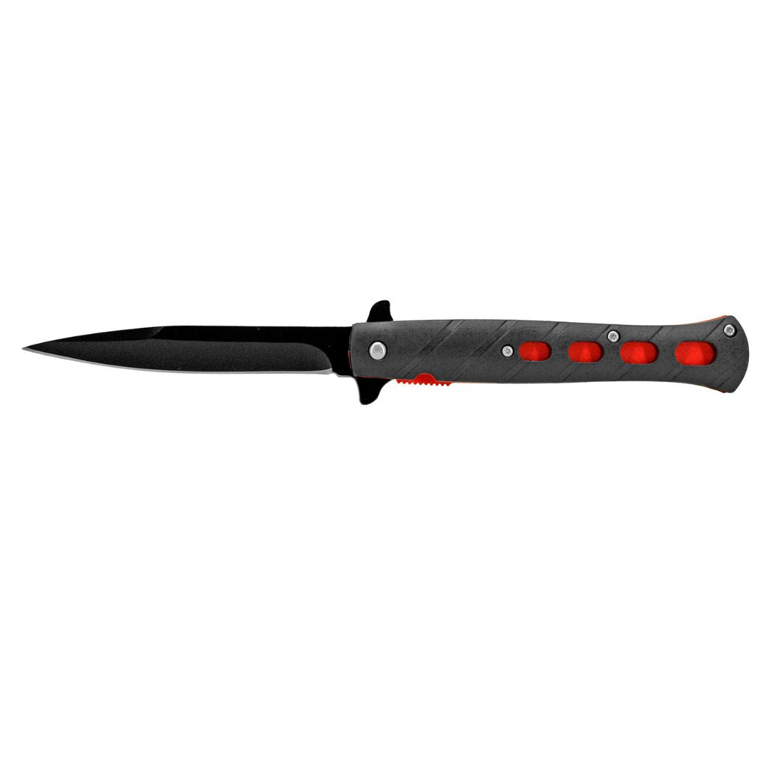 5" Flip Spring Assisted Knife Red