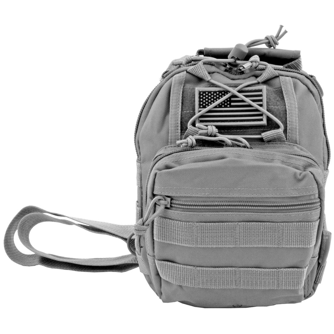 East West Conceal Carry Tactical Sling Bag Grey