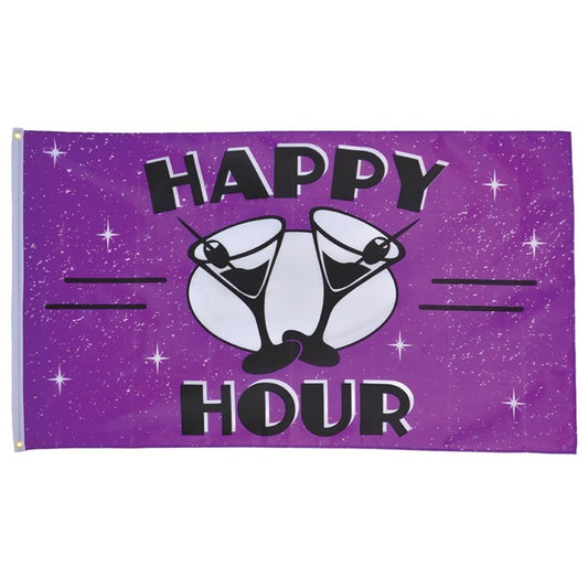 Happy Hour 3x5 Grommet Flag